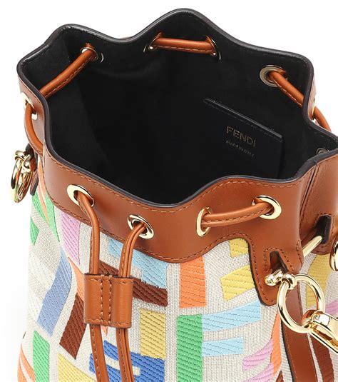 fendi bucket mini bag|fendi multicolor bucket bag.